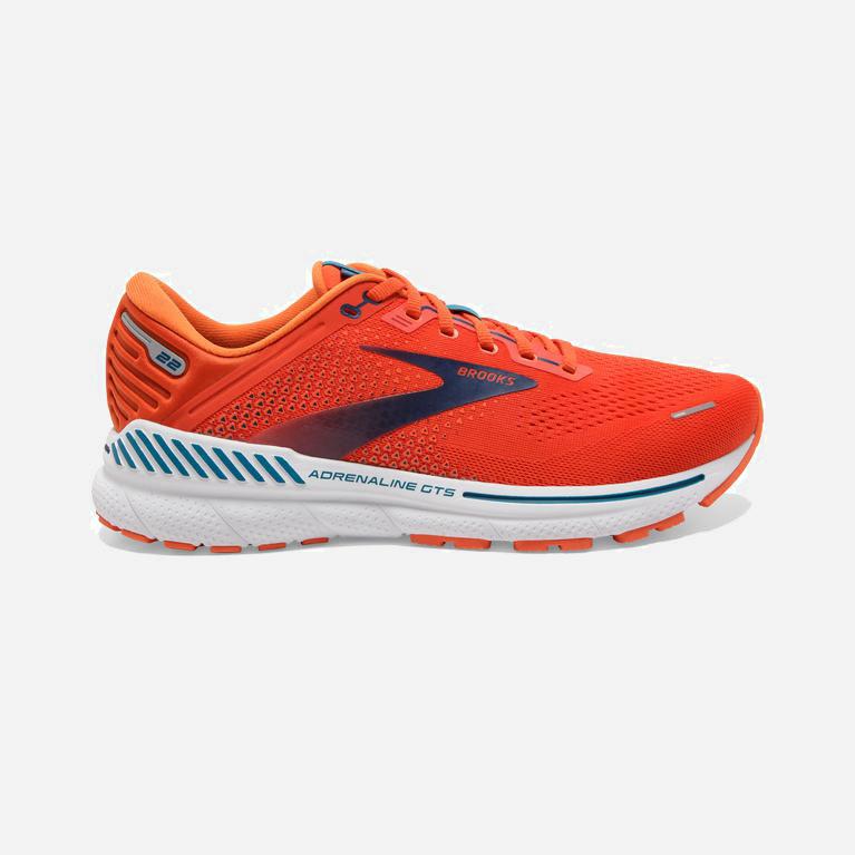 Ténis Brooks Adrenaline Gts 22 Supportive Sapatilhas De Corrida Para Estrada Homem Laranja (02793XCK